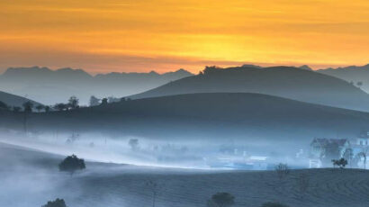 Glück in der Morgendämmerung