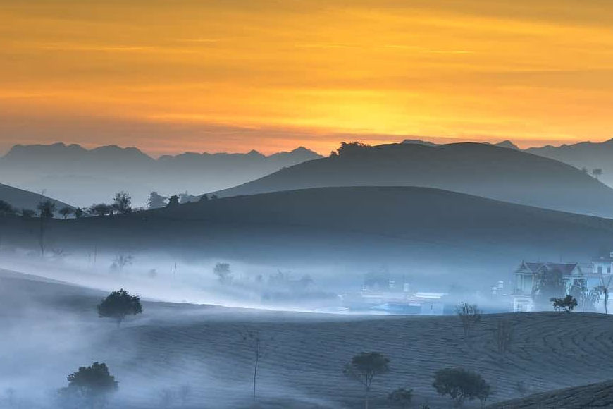 Glück in der Morgendämmerung